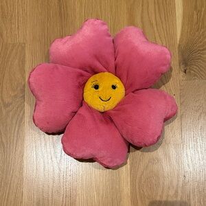 Jellycat Pink Plush Flower Pillow